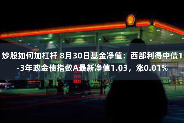 炒股如何加杠杆 8月30日基金净值：西部利得中债1-3年政金债指数A最新净值1.03，涨0.01%