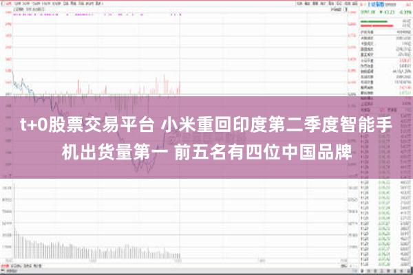 t+0股票交易平台 小米重回印度第二季度智能手机出货量第一 前五名有四位中国品牌